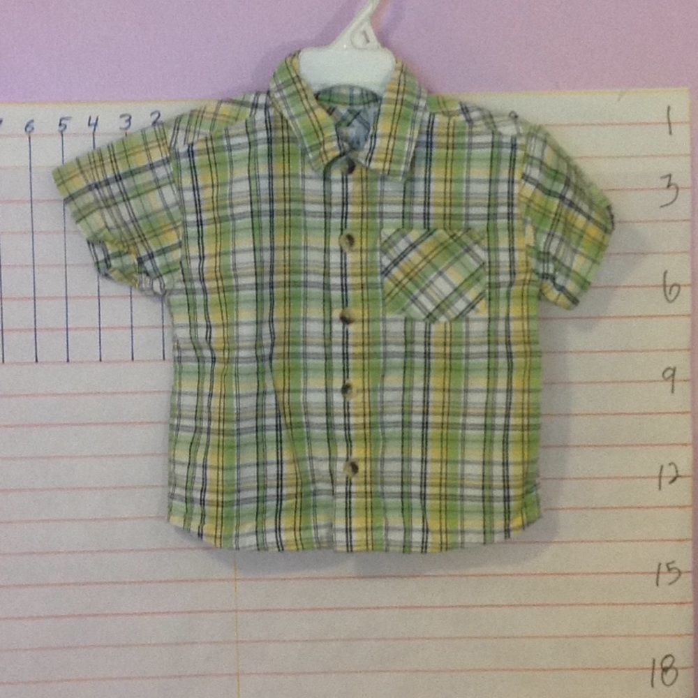 TKS BASICS  little boy's button down shirt  24mo